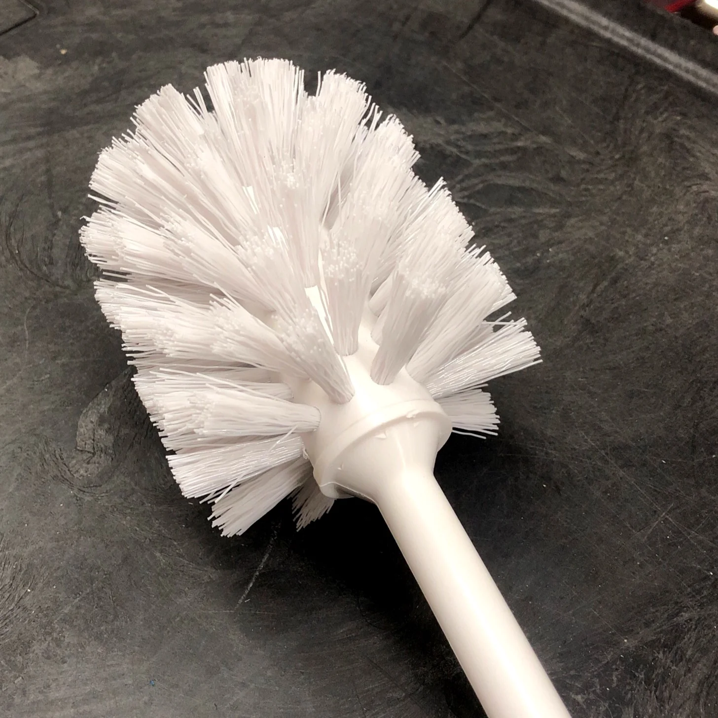WHITE PLASTIC TOILET BOWL BRUSH - A-Team Window Cleaning