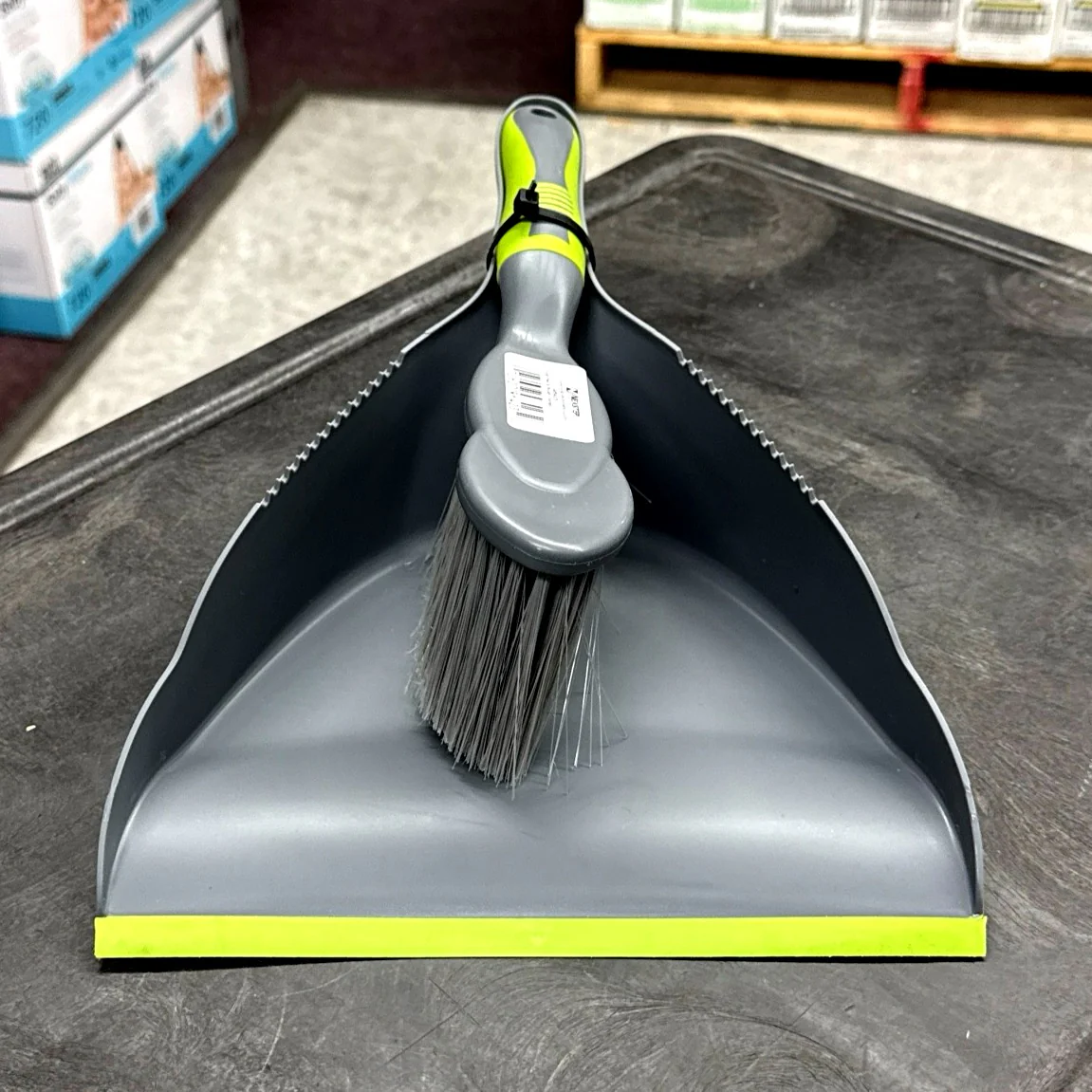 MaxiRough® Brush and Dust Pan Combo - A-Team Window Cleaning