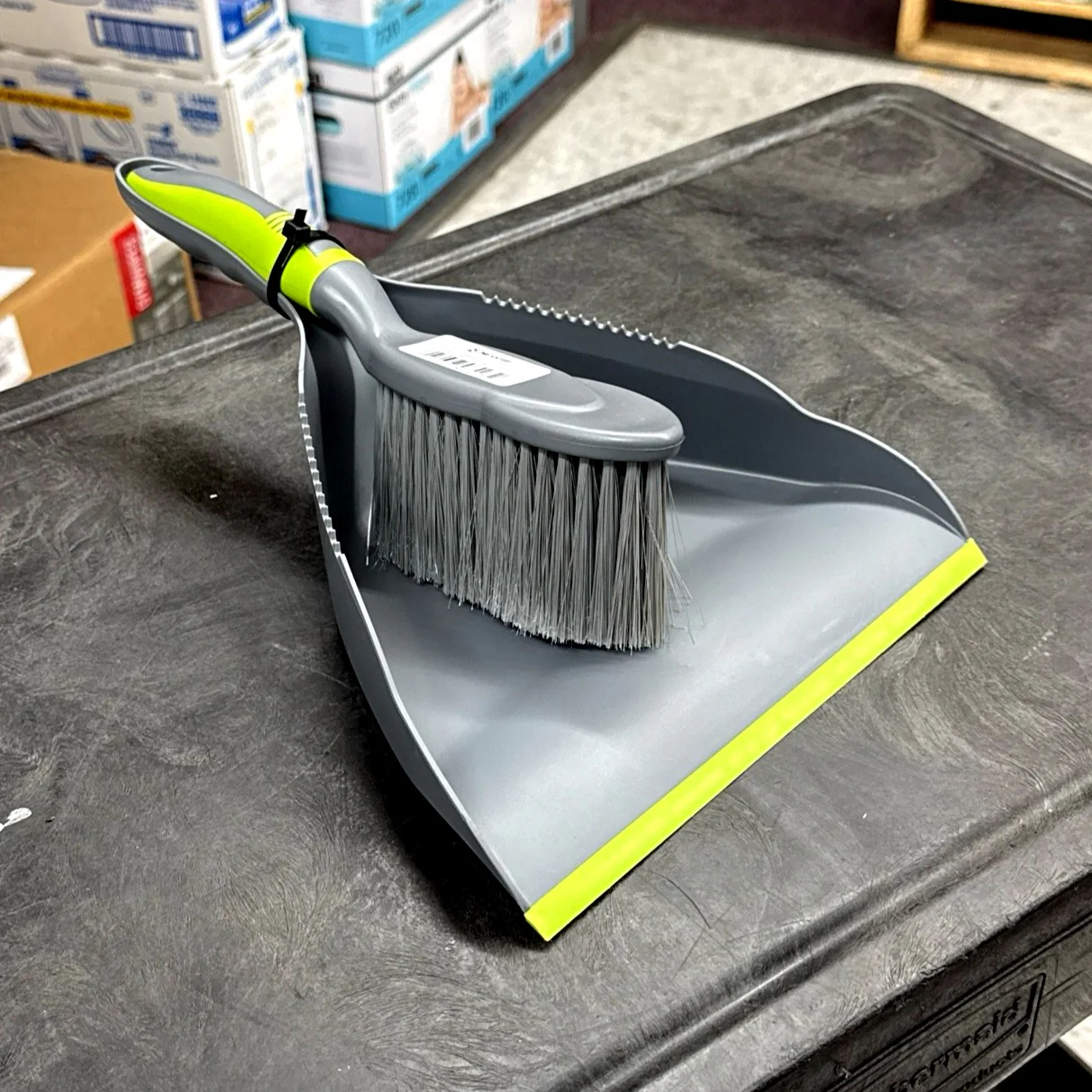 MaxiRough® Brush and Dust Pan Combo - A-Team Window Cleaning