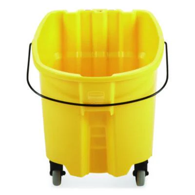 YELLOW RUBBERMAID 7570-88 WaveBrake 2.0 Mop Bucket, 8.75 gal (35 QT) - A-Team Window Cleaning