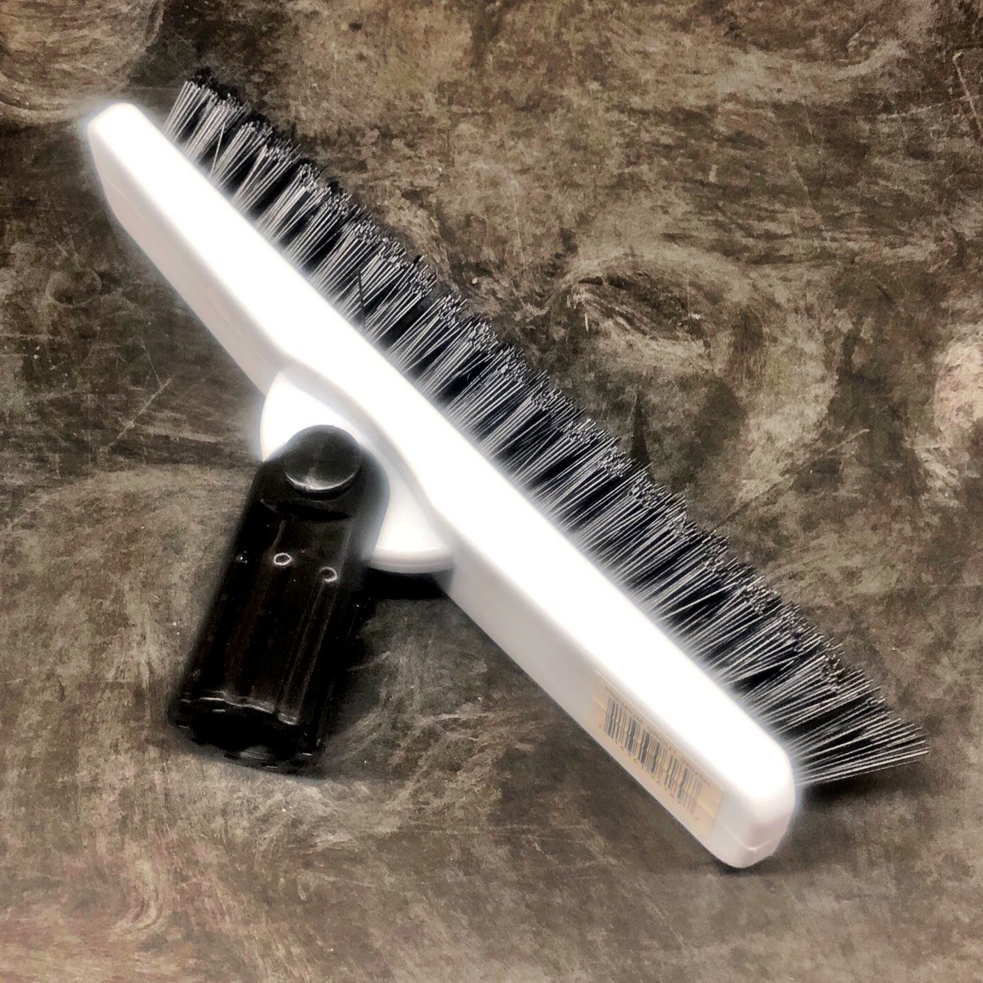 PREMIUM PIVOTING WHITE GROUT BRUSH (BLACK BRISTLES) - A-Team Window Cleaning