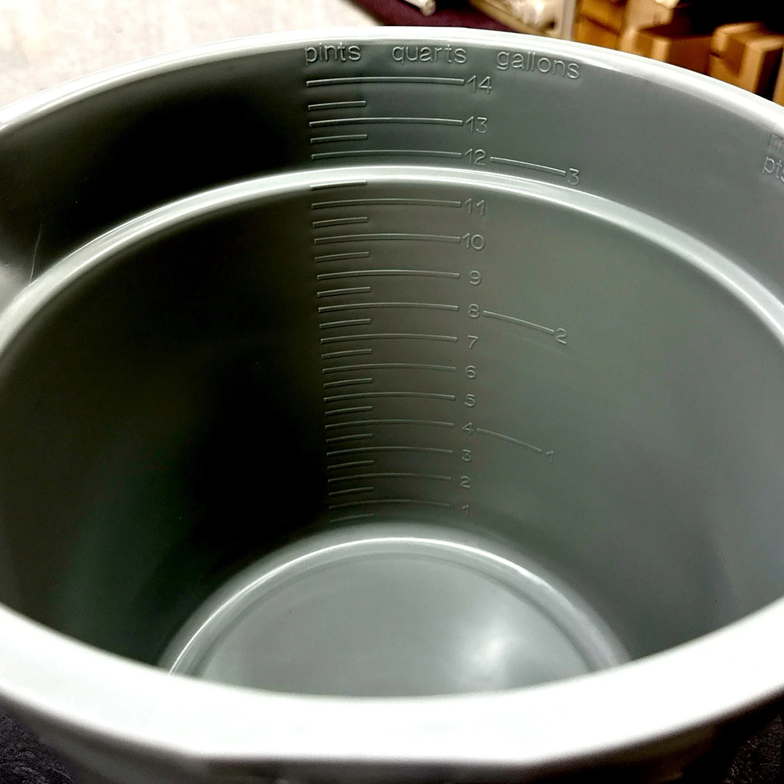 14 QT GRAY PLASTIC BUCKET / PAIL - A-Team Window Cleaning