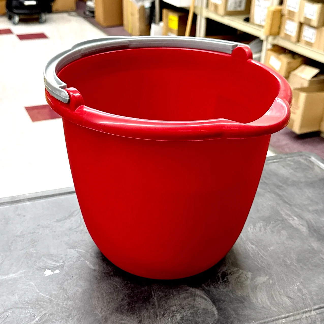 14qt RED PLASTIC BUCKET / PAIL - A-Team Window Cleaning