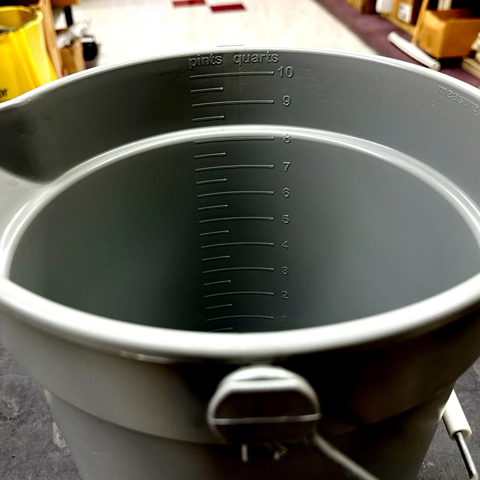 10 QT GRAY PLASTIC BUCKET / PAIL - A-Team Window Cleaning